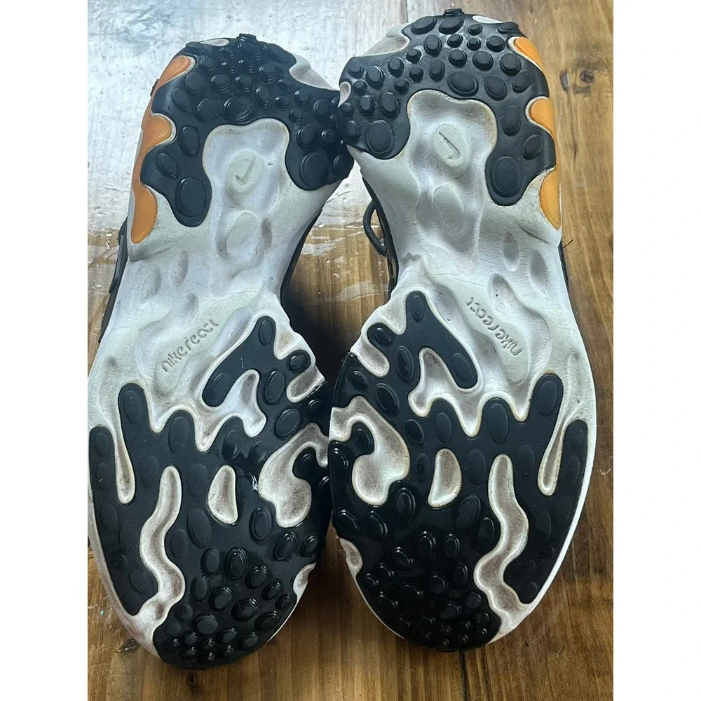 Nike React Presto Tiger Orange Black Mens Shoes CN7664-800 Size 7.5